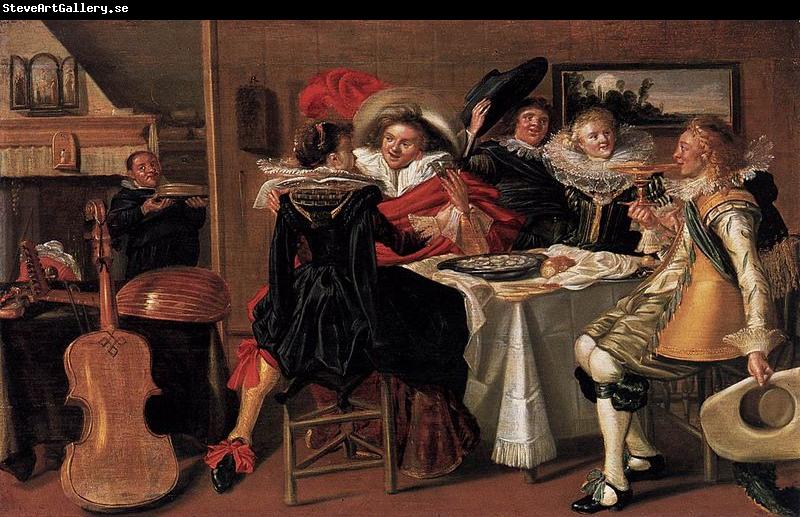 Dirck Hals Merry Company at Table